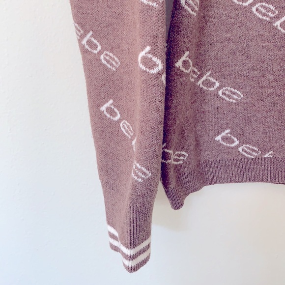 bebe Brown sweater size L NWT - Picture 3 of 7